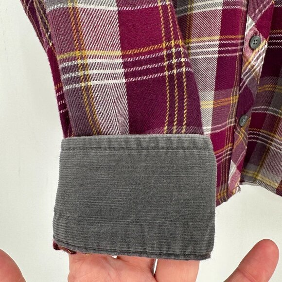 Marmot Bridget Pink Plaid Outdoor Flannel Button Down Camping Small Hiking Shirt - Picture 3 of 8